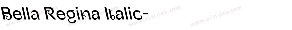 Bella Regina Italic字体转换